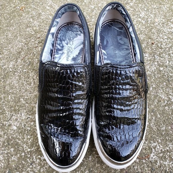 Ted Baker Keziah Black Croc Trainer Sz6 